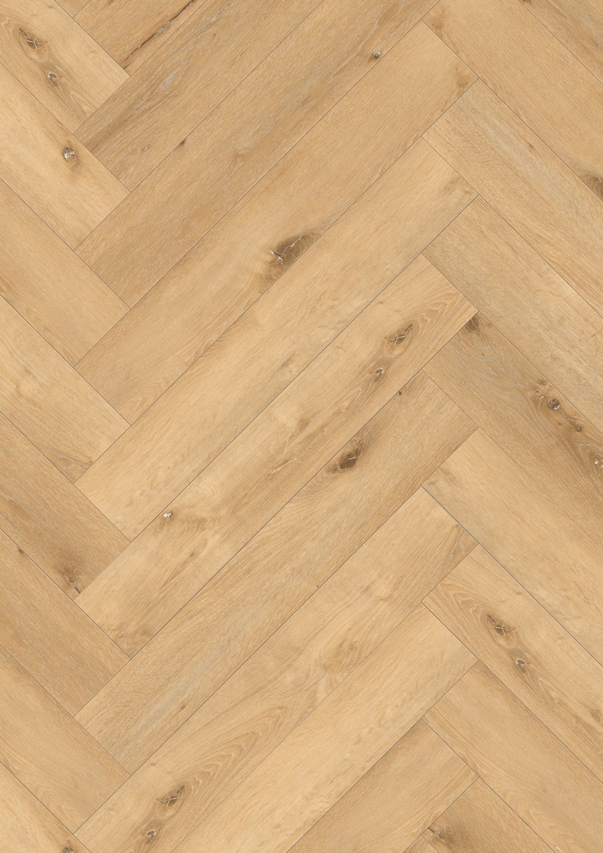 7.5mm Natural Oak SPC Hybrid Herringbone Flooring – 0.915m² per Box