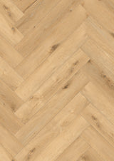 7.5mm Natural Oak SPC Hybrid Herringbone Flooring – 0.915m² per Box